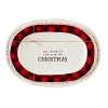 Mud Pie Buffalo Check Nested PLATTERS