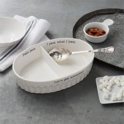 Mud Pie CIRCA DIVIDED POTATO BOWL SET