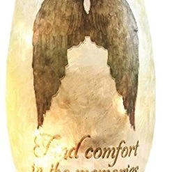 STONY CREEK REMEMBRANCE LIGHTED GLASS VASE, 4.25 X 4.25 X 7 Stony Creek At Home, Inc