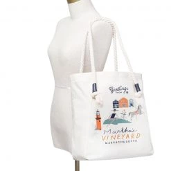 Spartina 449 Canvas Tote, Martha's Vineyard