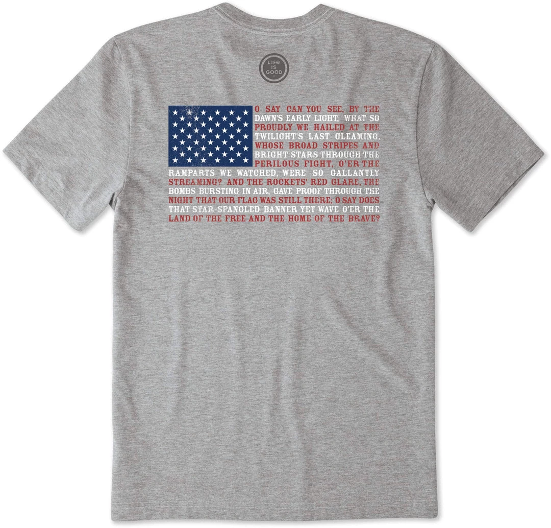 Life Is Good Mens Crusher America Graphic T-Shirt, Star Spangled Heather Gray, Medium 2 Life Is Good Mens Crusher America Graphic T-Shirt, Star Spangled Heather Gray, Medium