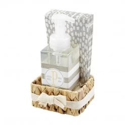 Mud Pie, Letter P Initial French Vanilla Scented Hand Soap & Towel Basket Set