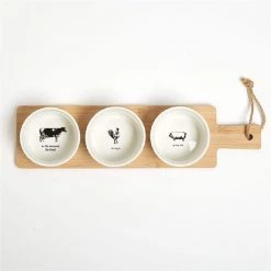 Twos Co Two's Company Paddle Board With Ramekin Set In Gift Box